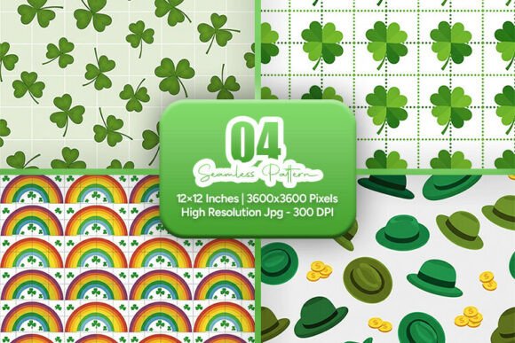 Design Vibrant Seasonal Creations with the Lucky Clover Rainbow Seamless Pack