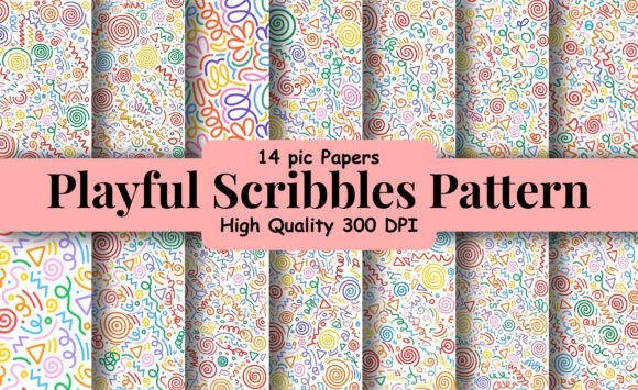 Evaluating the Playful Colorful Scribbles Pattern Set for Creative Projects