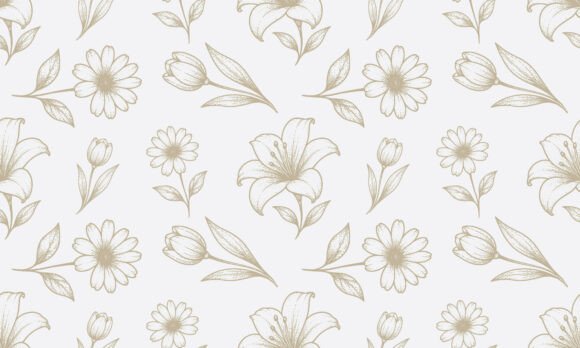 Seamless Minimal Botanical Leaf Pattern: A Versatile Design for Modern Creativity