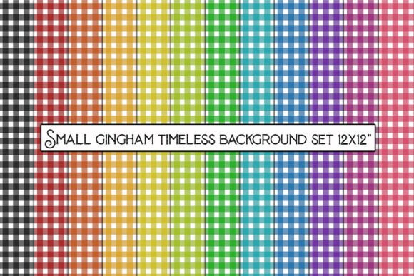 Small Gingham Timeless Background Set: A Versatile Design Solution for Creative Projects