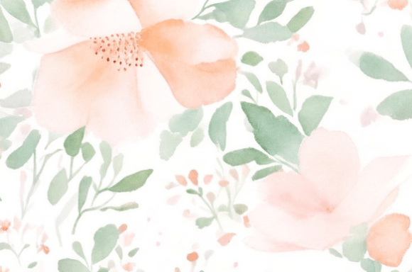 Soft Pastel Floral Watercolor: A Versatile and Elegant Design Choice