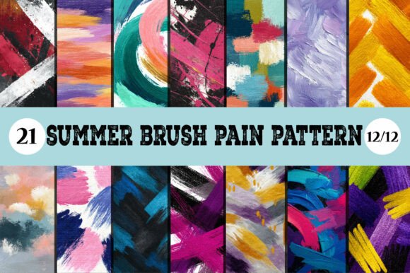 Summer Brush Paint Seamless Pattern: Elevate Your Creative Projects with Artistic Design
