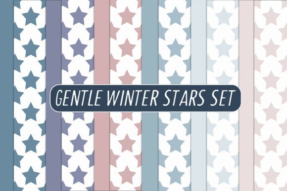 The Gentle Winter Stars Set: A Celestial Touch for Creative Projects