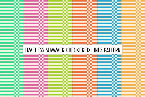 Timeless Summer Checkered Lines Pattern: A Fusion of Vintage and Modern Design