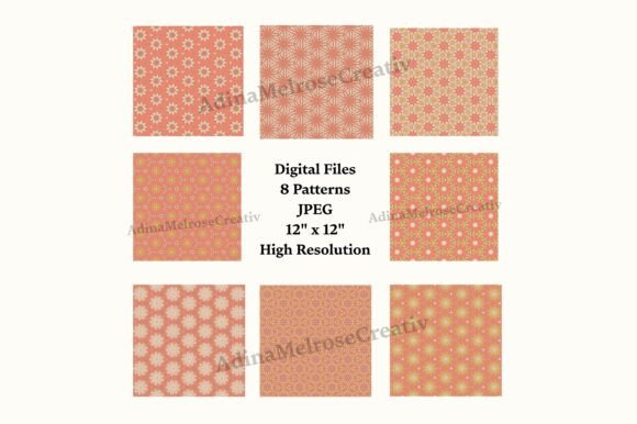 Unlocking Creative Potential with 8 Boho Floral Kaleidoscope Digital Paper