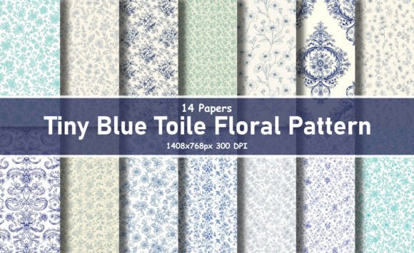 Unlocking Creative Potential with the Tiny Blue French Toile Pattern Bundle